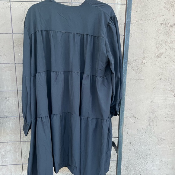 New With Tags Black Long Sleeve Dress Flowy Size XL by This That - Picture 5 of 5